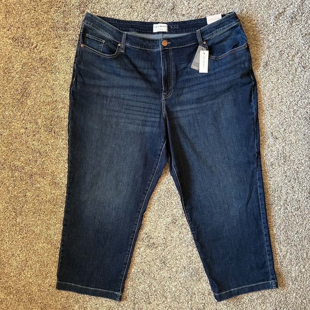 NWT Lane Bryant Jeans Women's 22 Straight Ankle Mid-Rise (27" Inseam)